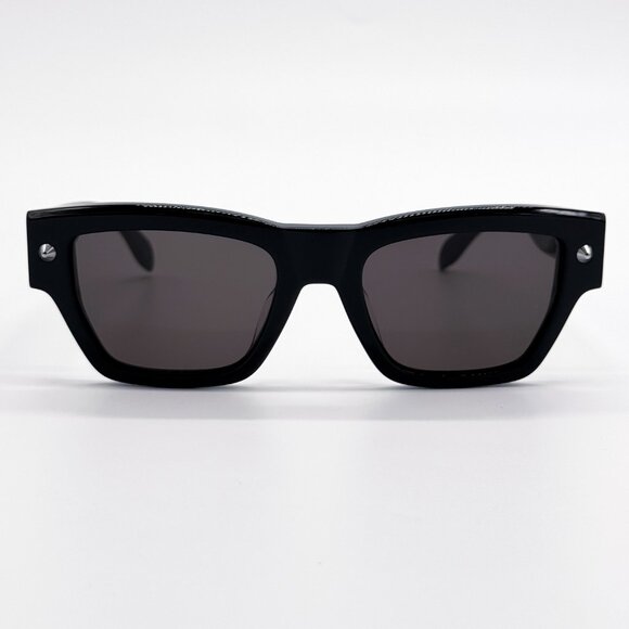 NEW ALEXANDER MCQUEEN AM0409S 001 BLACK UNISEX SUNGLASSES ALEXANDER MCQUEEN - Picture 4 of 10